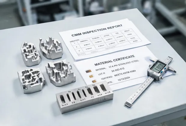 Printed production tooling inserts with inspection report