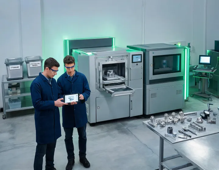 Metal additive manufacturing cell with resin and metal build platforms